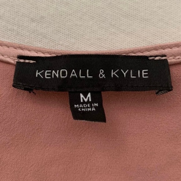 Pink satin tie front top - Picture 2 of 2